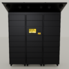 E-Bike Accu Oplaadlocker Pro 14 E-bike accu oplaadlocker Pro met slimme toegang en meerdere compartimenten buiten
